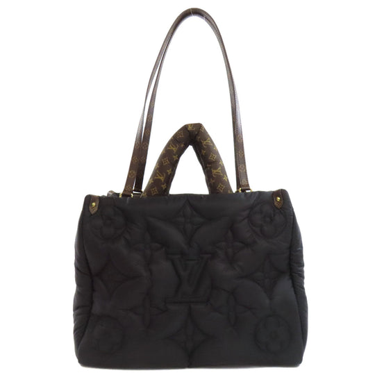 LOUIS VUITTON Tote Bag M21069 Nylon black On the Go MM Pillow