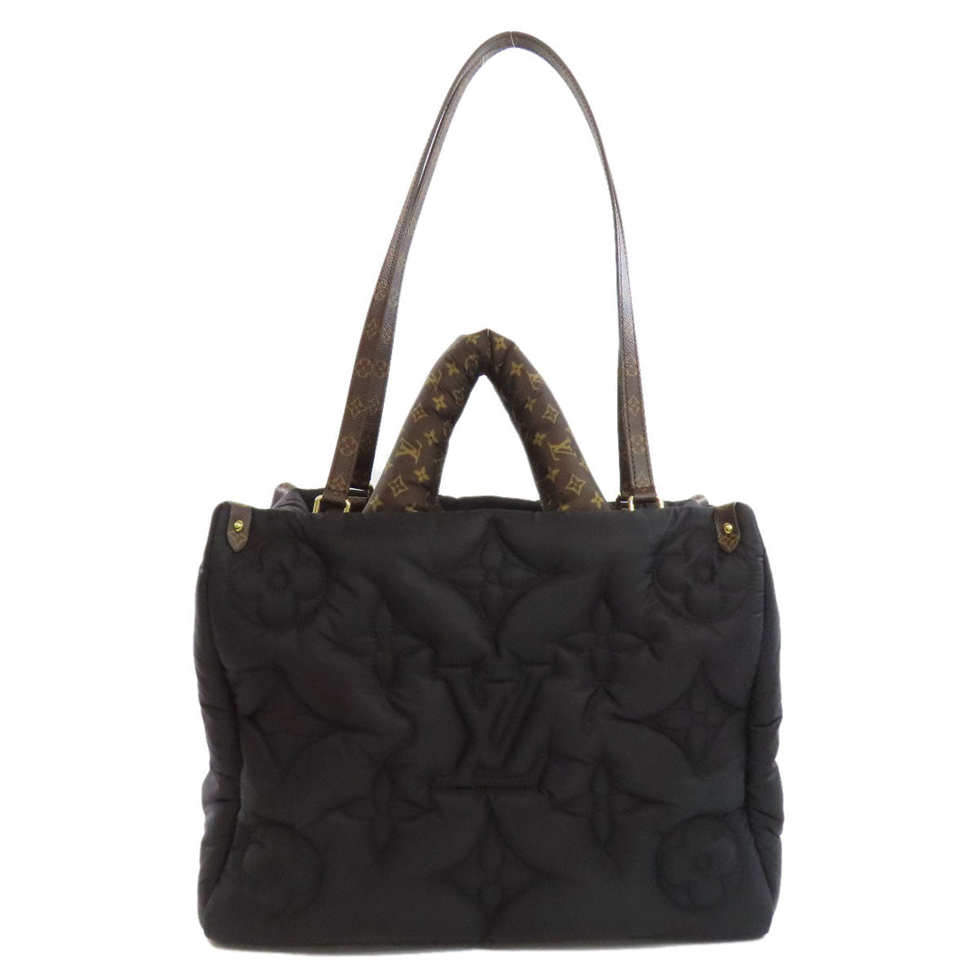 LOUIS VUITTON Tote Bag M21069 Nylon black On the Go MM Pillow