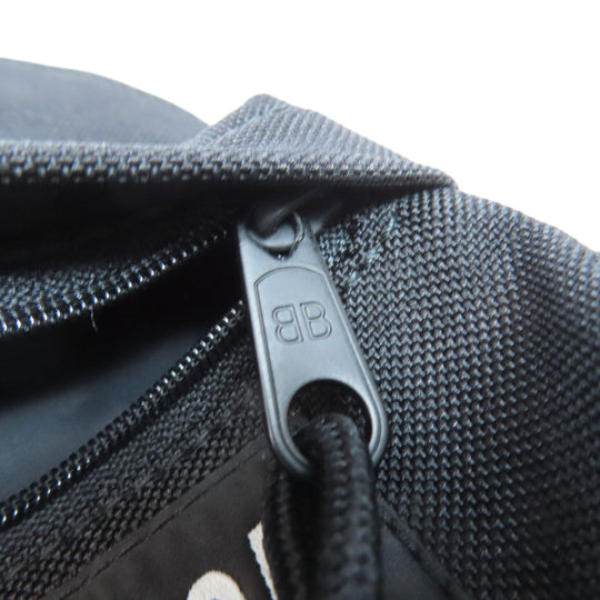 BALENCIAGA Shoulder Bag 656060 Nylon black Polyamide Mini Backpack Women Used Authentic