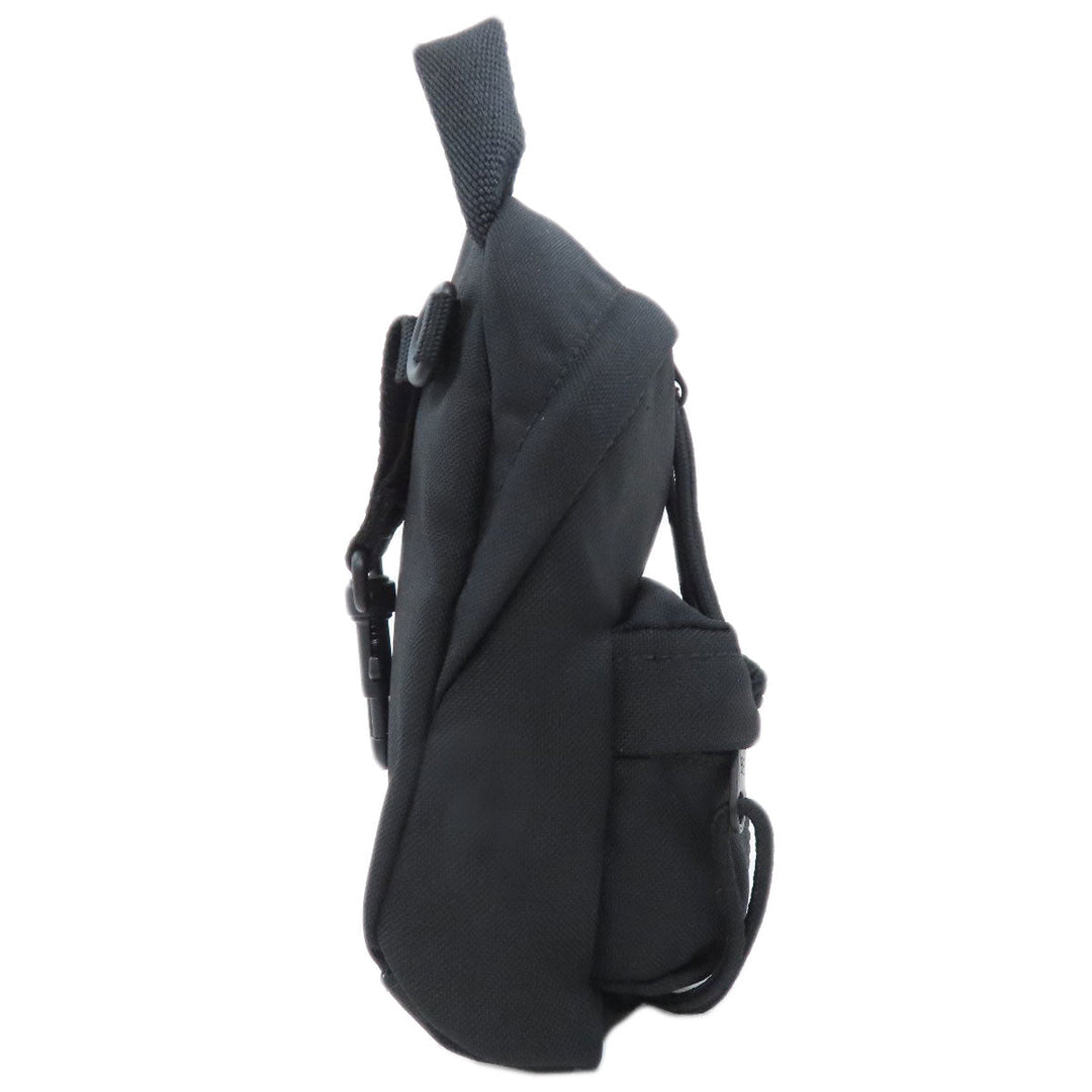 BALENCIAGA Shoulder Bag 656060 Nylon black Polyamide Mini Backpack Women Used Authentic
