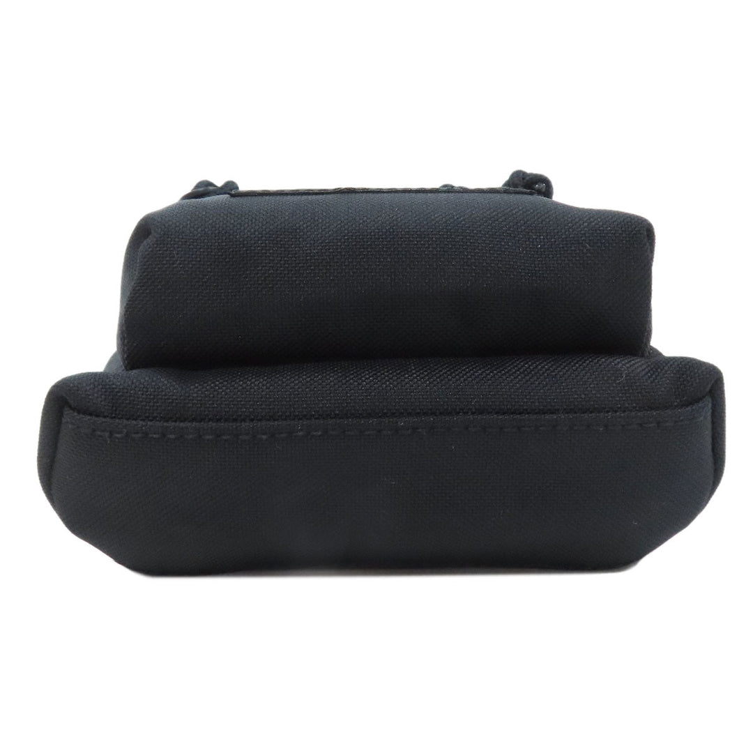 BALENCIAGA Shoulder Bag 656060 Nylon black Polyamide Mini Backpack Women Used Authentic