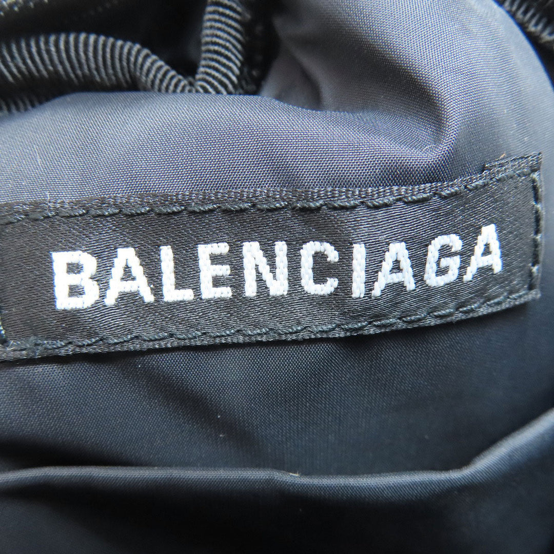 BALENCIAGA Shoulder Bag 656060 Nylon black Polyamide Mini Backpack Women Used Authentic