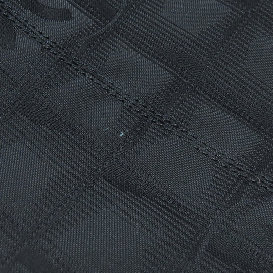CHANEL Tote Bag Nylon jacquard black New Travel Line Tote