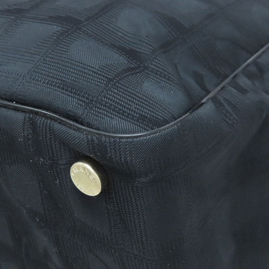 CHANEL Tote Bag Nylon jacquard black New Travel Line Tote