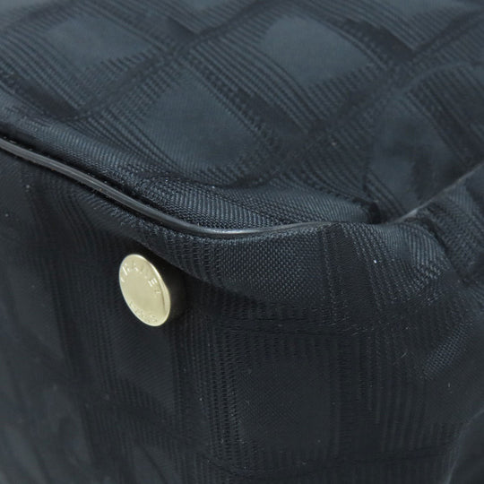 CHANEL Tote Bag Nylon jacquard black New Travel Line Tote