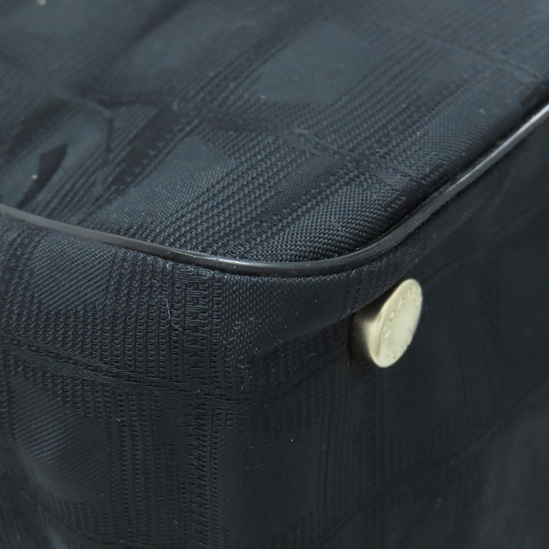 CHANEL Tote Bag Nylon jacquard black New Travel Line Tote