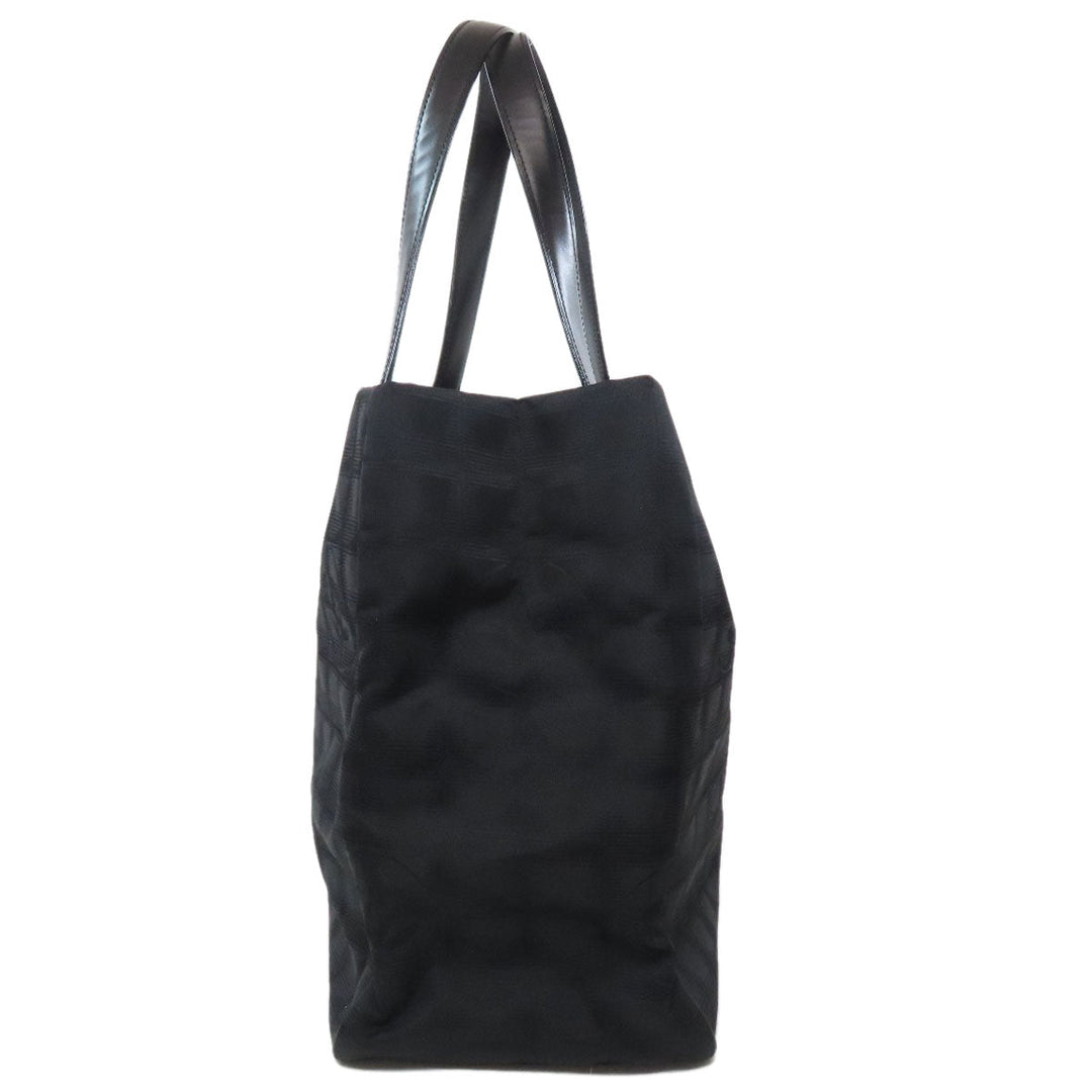 CHANEL Tote Bag Nylon jacquard black New Travel Line Tote