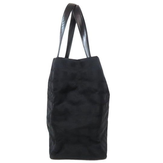 CHANEL Tote Bag Nylon jacquard black New Travel Line Tote