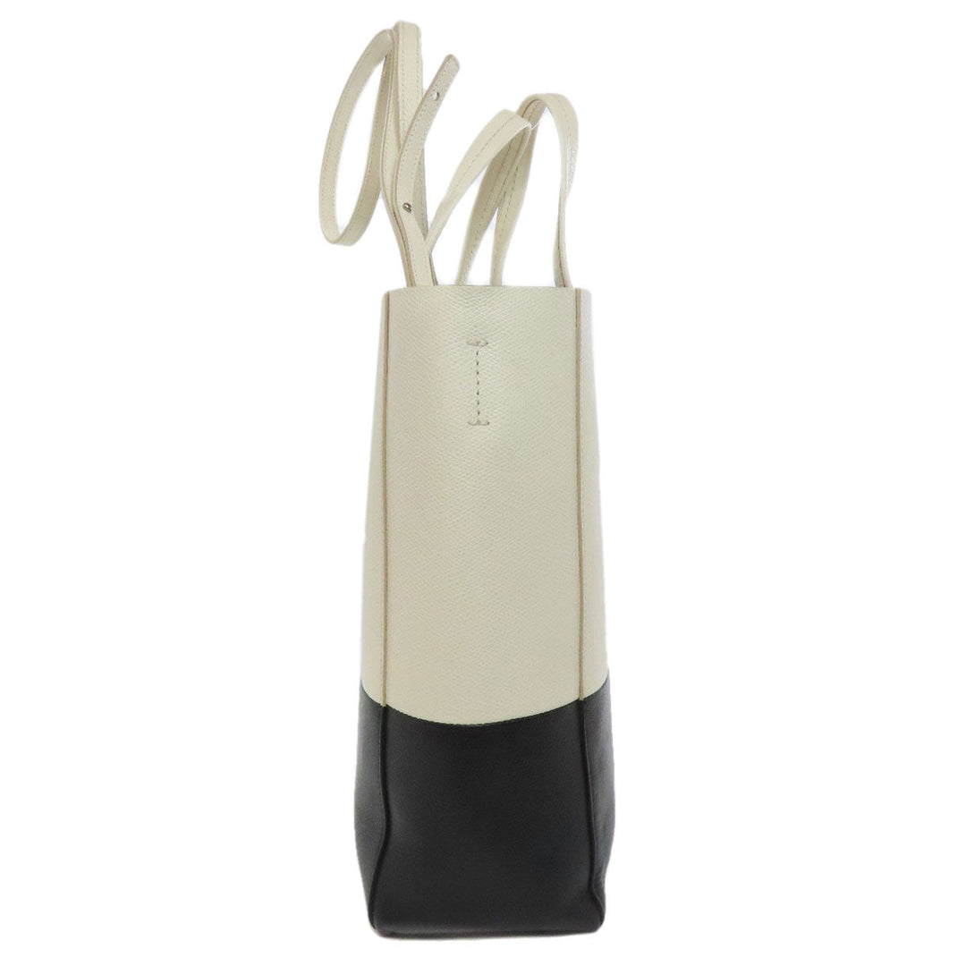 CELINE Handbag leather white Vertical Cabas 2WAY