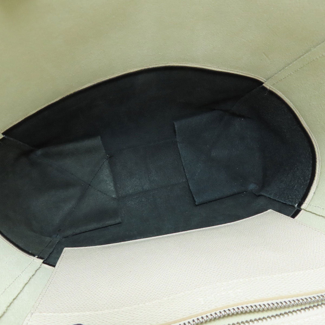 CELINE Handbag leather white Vertical Cabas 2WAY