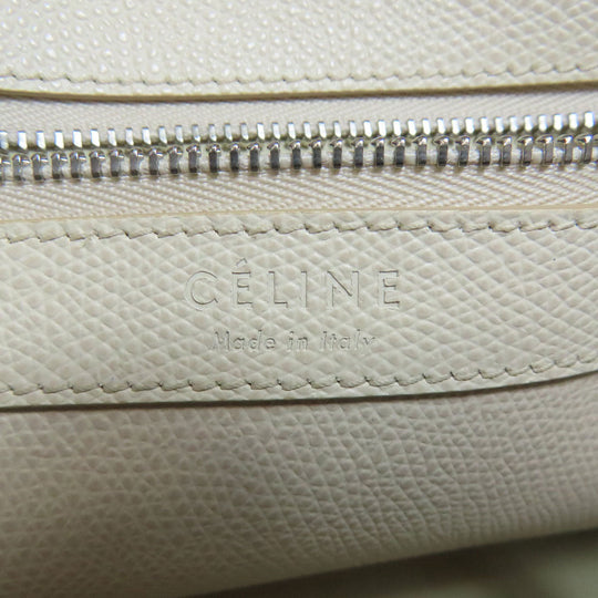 CELINE Handbag leather white Vertical Cabas 2WAY