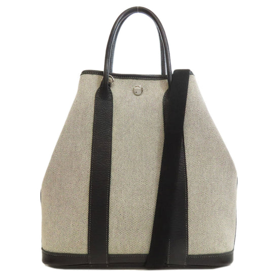 HERMES Handbag Tower ash gray Garden file PM Women Used Authentic
