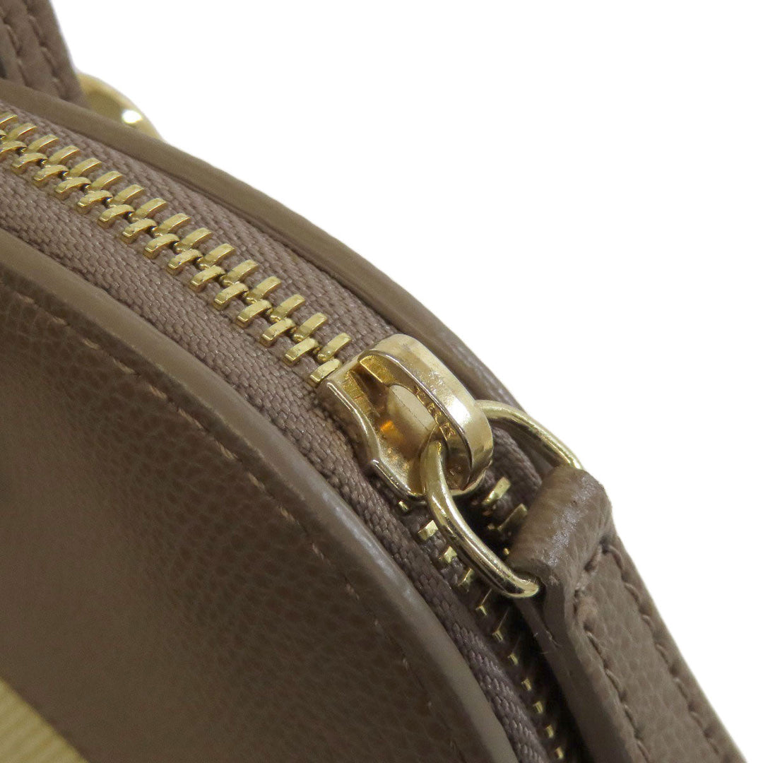 Furla Handbag canvas beige Piper 2WAY
