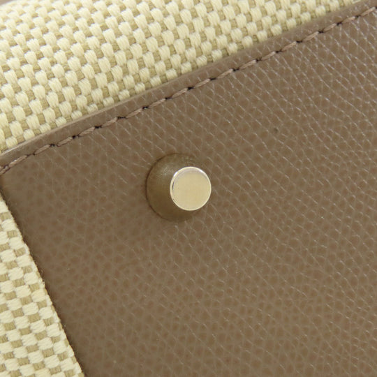 Furla Handbag canvas beige Piper 2WAY