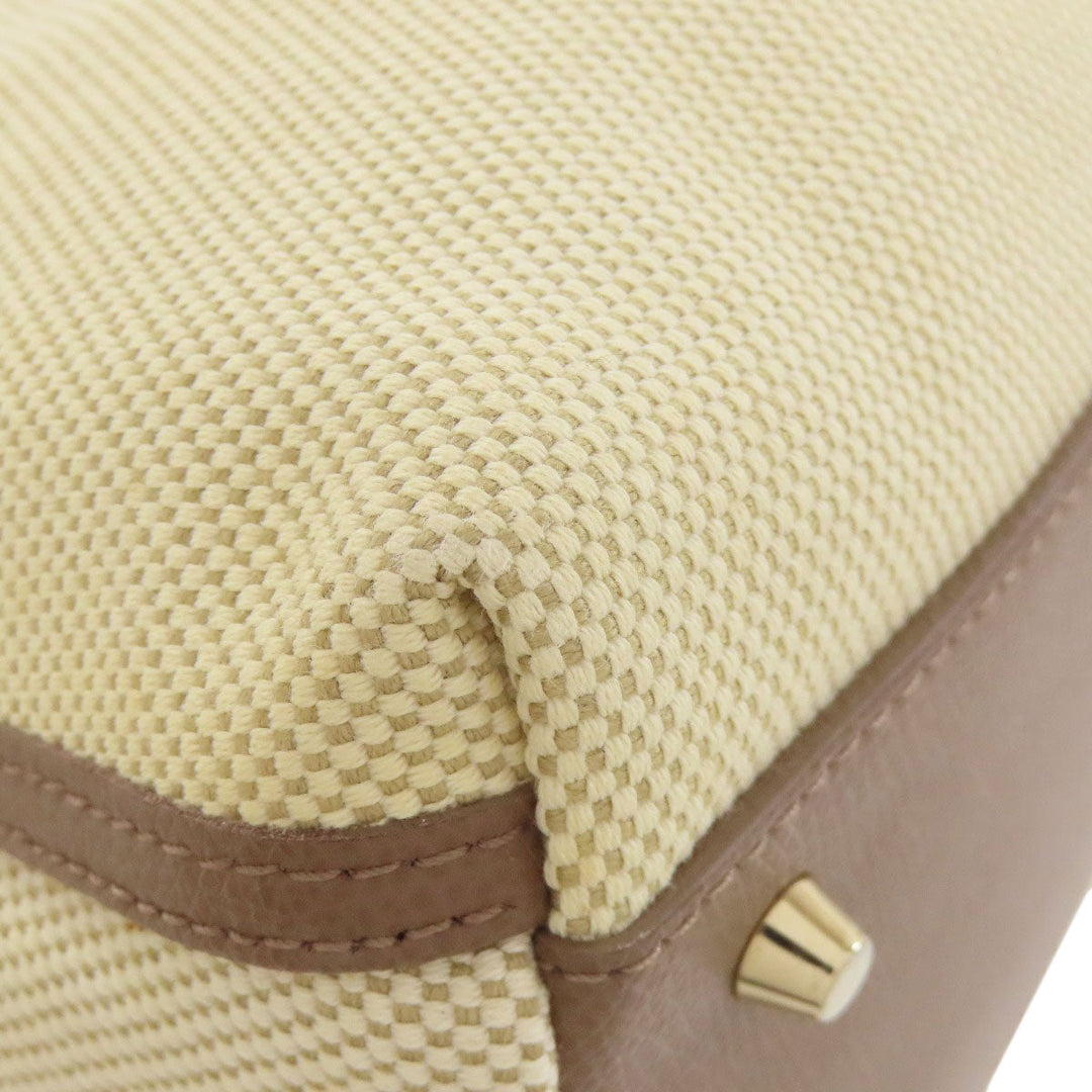 Furla Handbag canvas beige Piper 2WAY