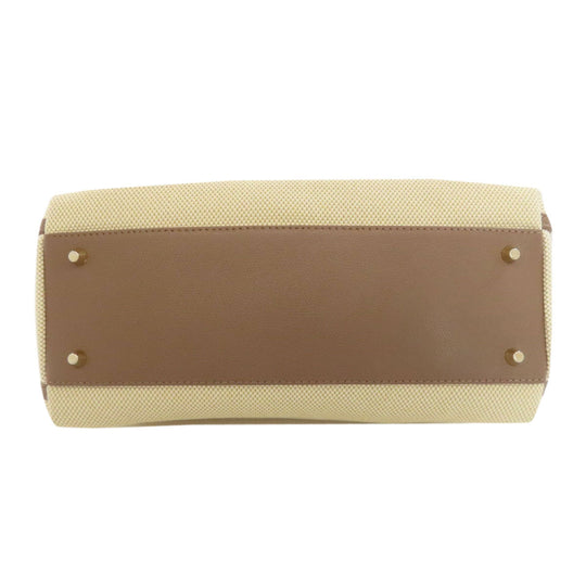 Furla Handbag canvas beige Piper 2WAY