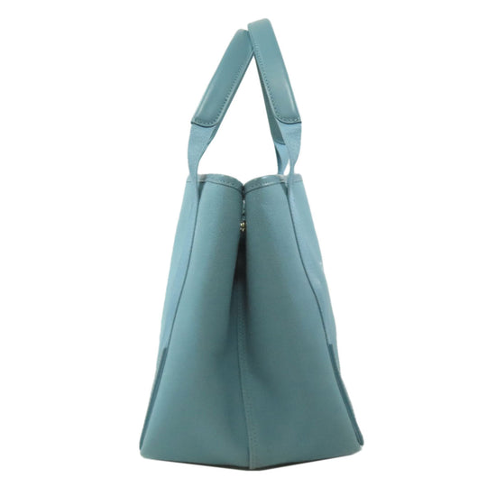 BALENCIAGA Handbag 339933 canvas blue Navy kabas Women Used Authentic