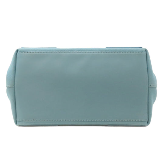BALENCIAGA Handbag 339933 canvas blue Navy kabas Women Used Authentic