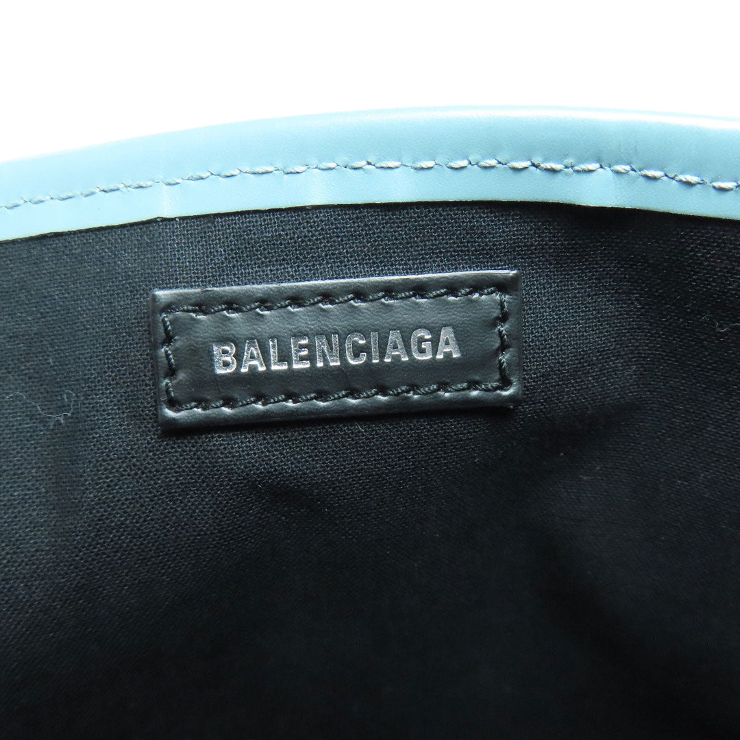 BALENCIAGA Handbag 339933 canvas blue Navy kabas Women Used Authentic