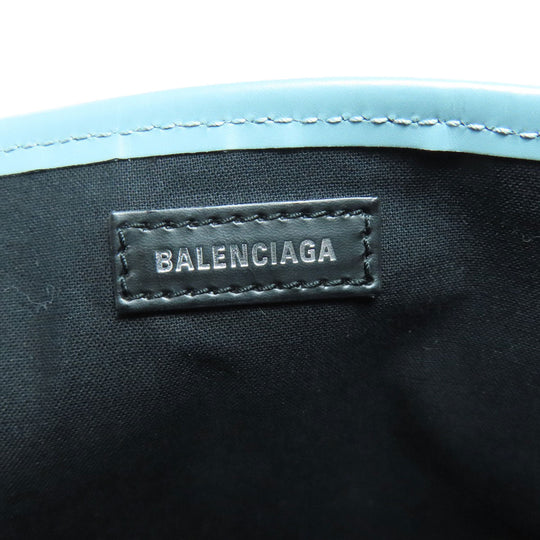 BALENCIAGA Handbag 339933 canvas blue Navy kabas Women Used Authentic