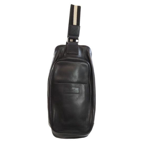 BALLY Sling bag leather black logo