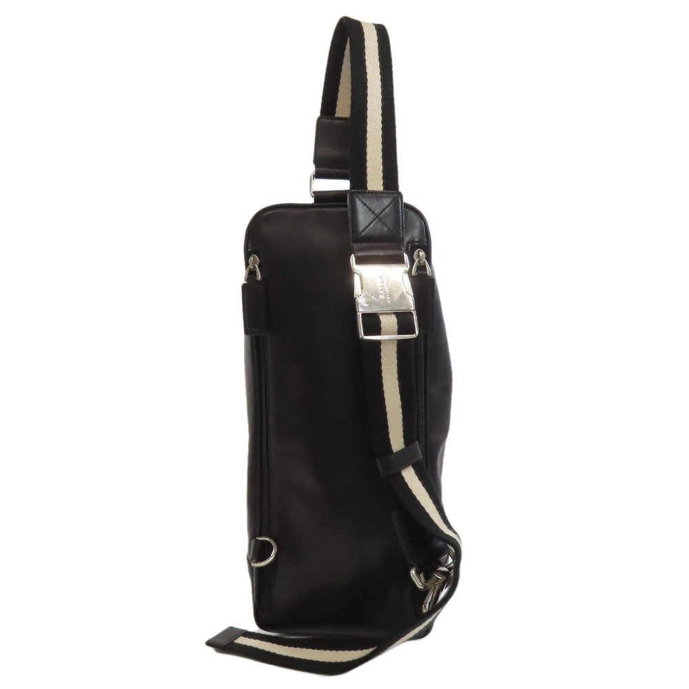BALLY Sling bag leather black logo