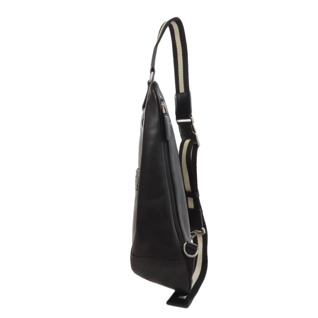 BALLY Sling bag leather black logo