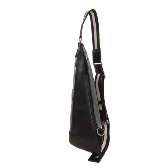 BALLY Sling bag leather black logo