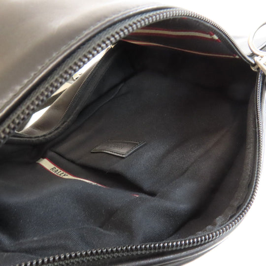 BALLY Sling bag leather black logo