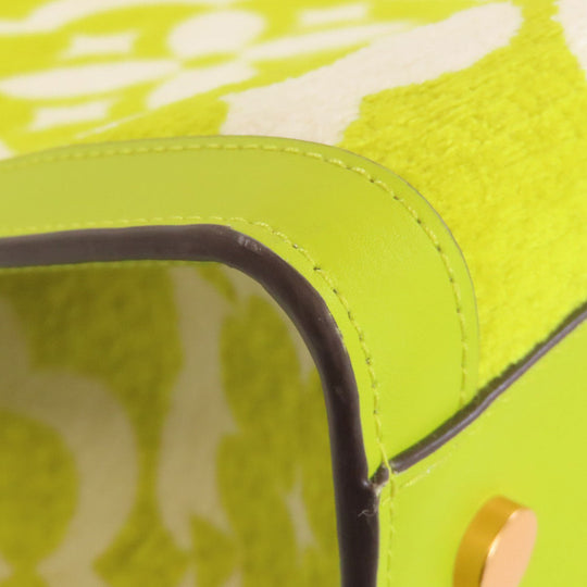 Kate Spade Handbag leather yellow Spade Flower Manhattan 2WAY