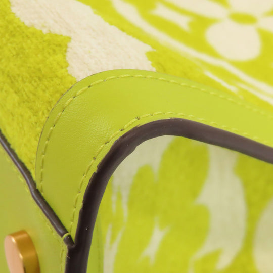 Kate Spade Handbag leather yellow Spade Flower Manhattan 2WAY