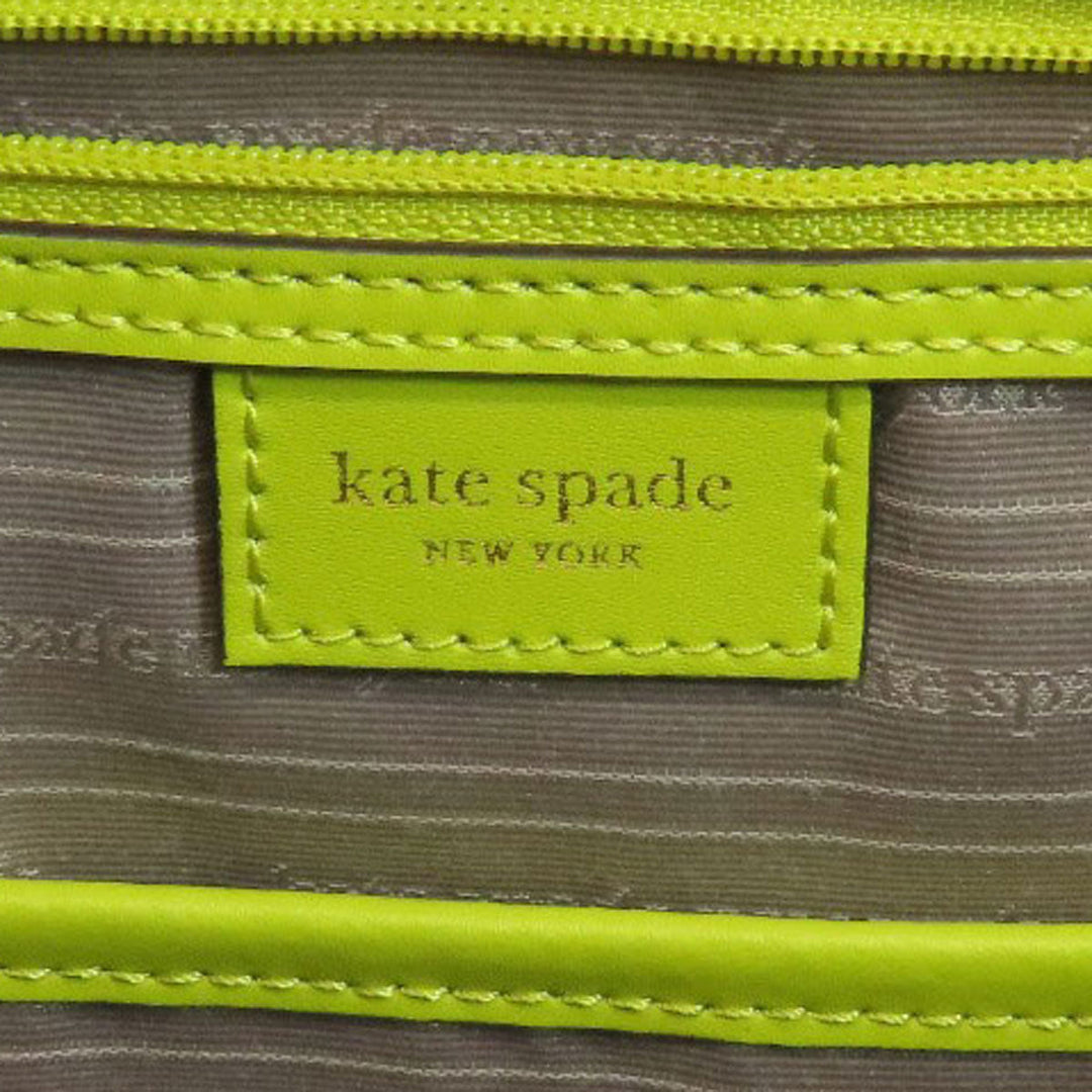 Kate Spade Handbag leather yellow Spade Flower Manhattan 2WAY