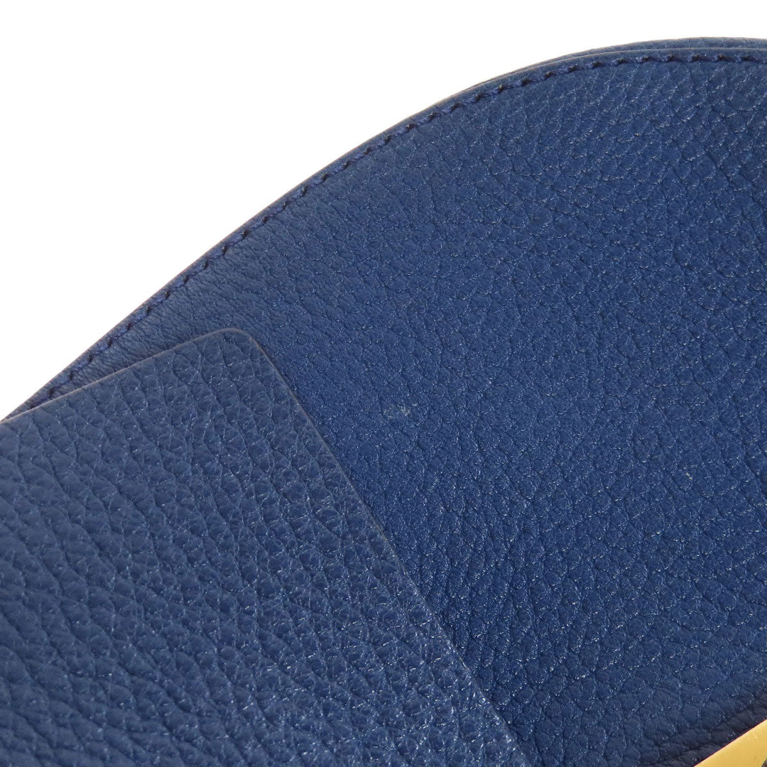 Chloe Shoulder Bag leather blue Drew ChainShoulder Women Used Authentic