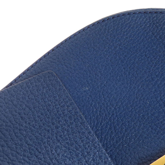 Chloe Shoulder Bag leather blue Drew ChainShoulder Women Used Authentic