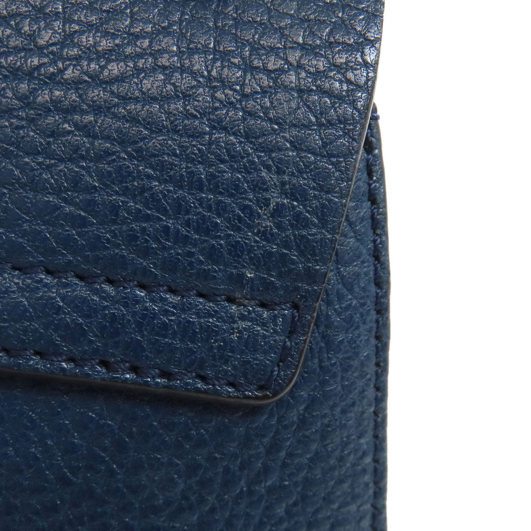 Chloe Shoulder Bag leather blue Drew ChainShoulder Women Used Authentic