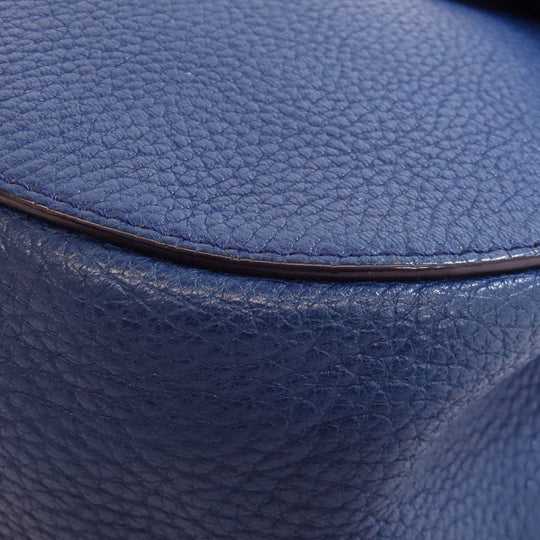 Chloe Shoulder Bag leather blue Drew ChainShoulder Women Used Authentic