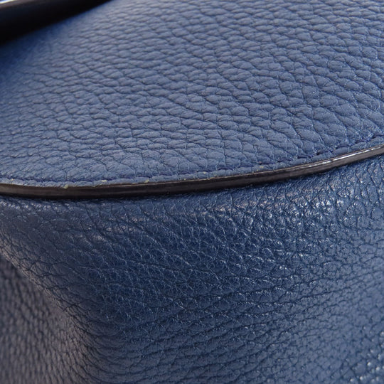 Chloe Shoulder Bag leather blue Drew ChainShoulder Women Used Authentic