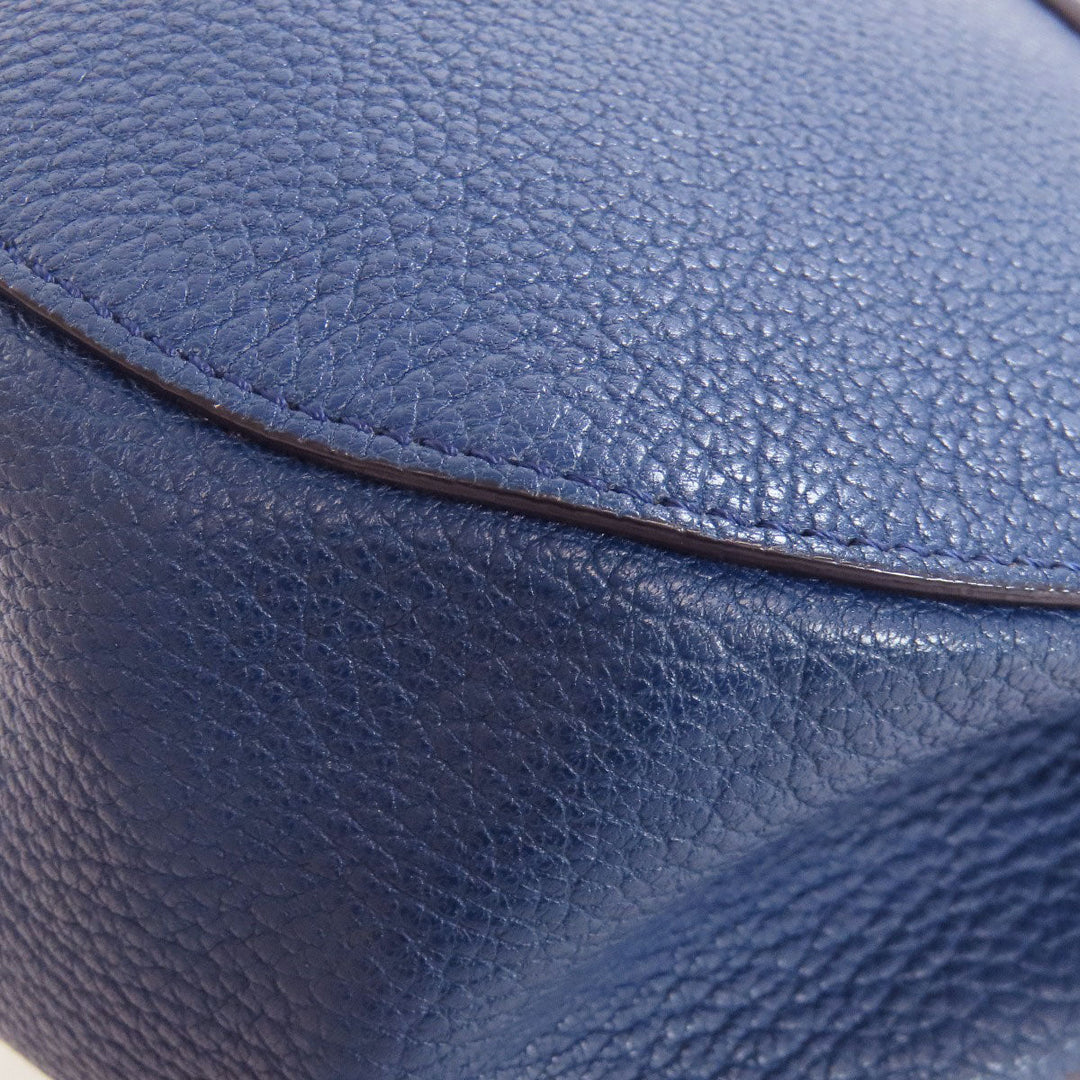 Chloe Shoulder Bag leather blue Drew ChainShoulder Women Used Authentic