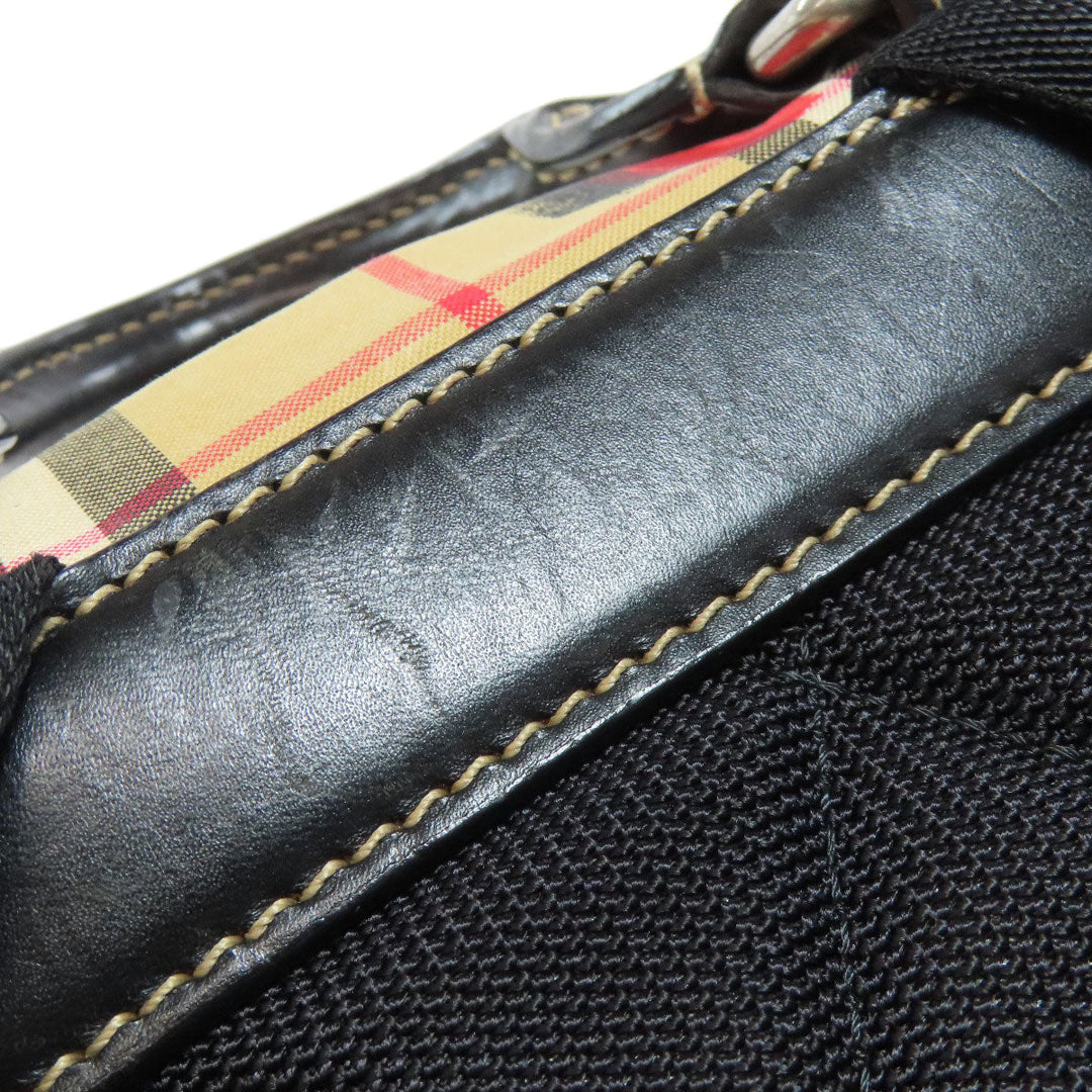 BURBERRY Backpack Nylon Brown Graffiti Women Used Authentic