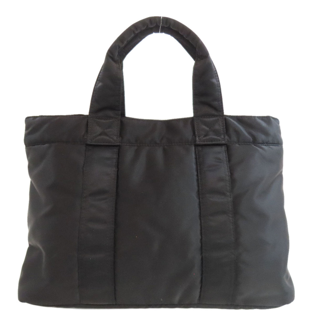 PORTER Handbag Nylon black logo Women Used Authentic