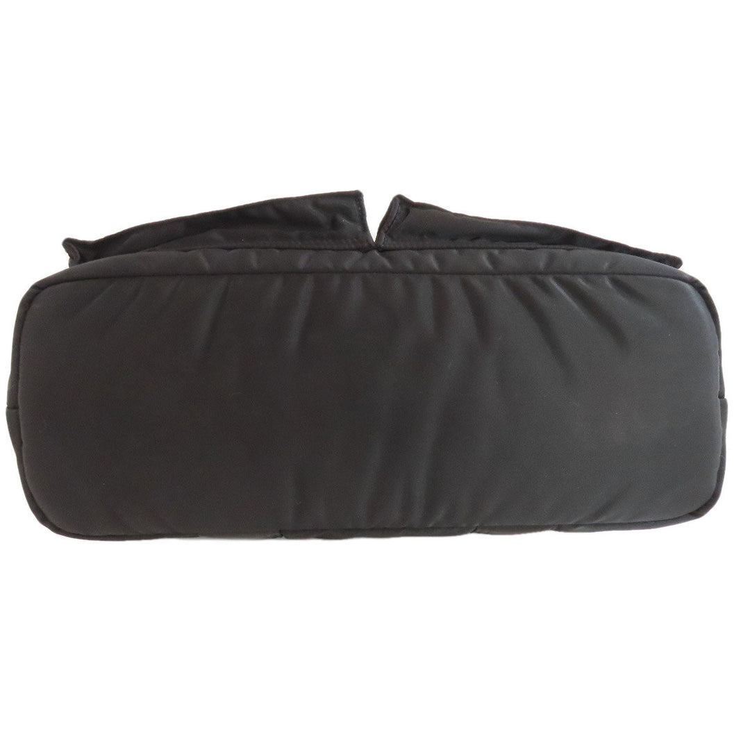 PORTER Handbag Nylon black logo Women Used Authentic