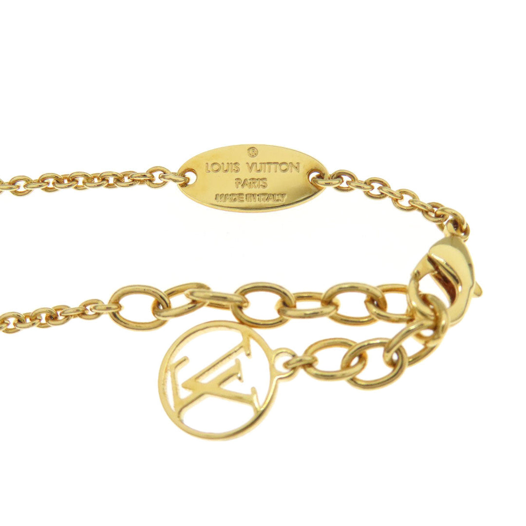 LOUIS VUITTON bracelet M69580 metallic gold Rhinestone California Dream Essential V Women Used Authentic