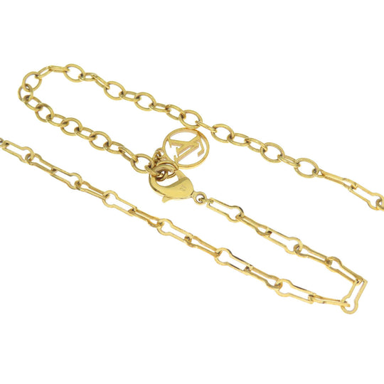 LOUIS VUITTON Necklace M69622 metallic gold Collier Forever Young Women Used Authentic