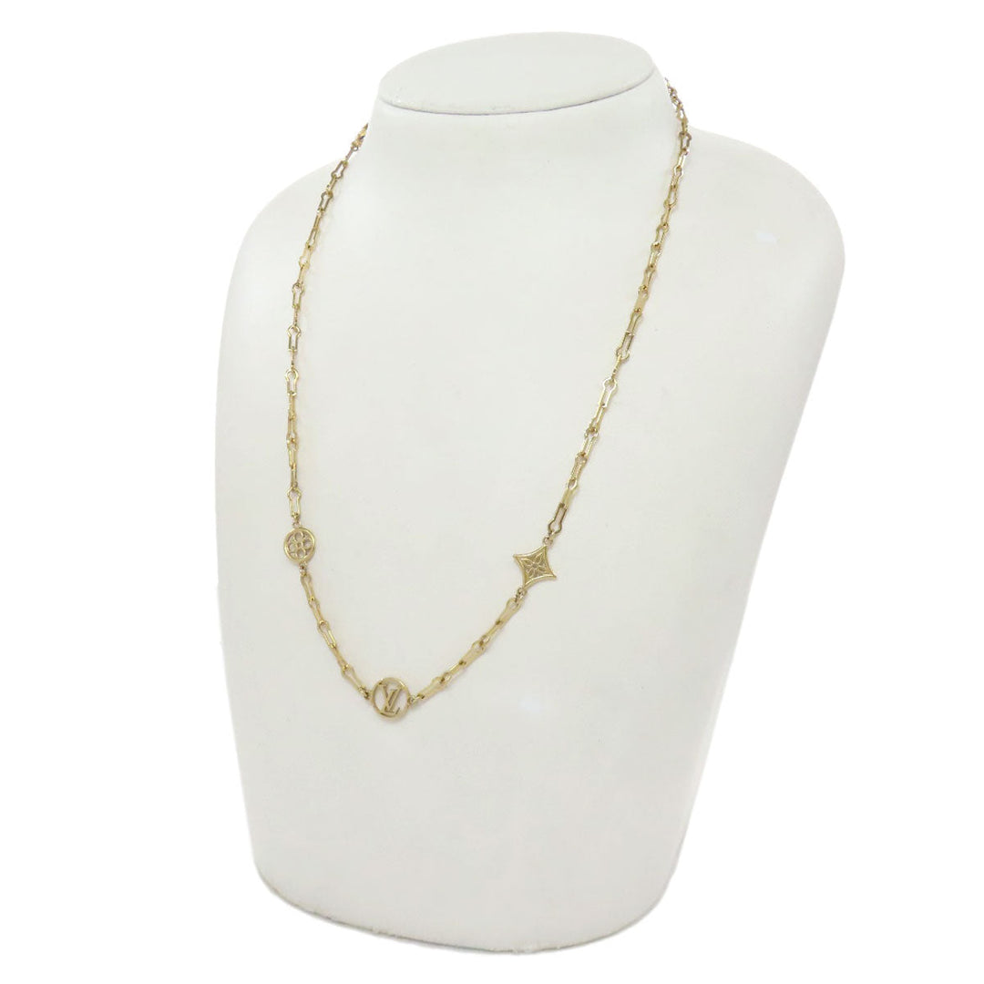 LOUIS VUITTON Necklace M69622 metallic gold Collier Forever Young Women Used Authentic