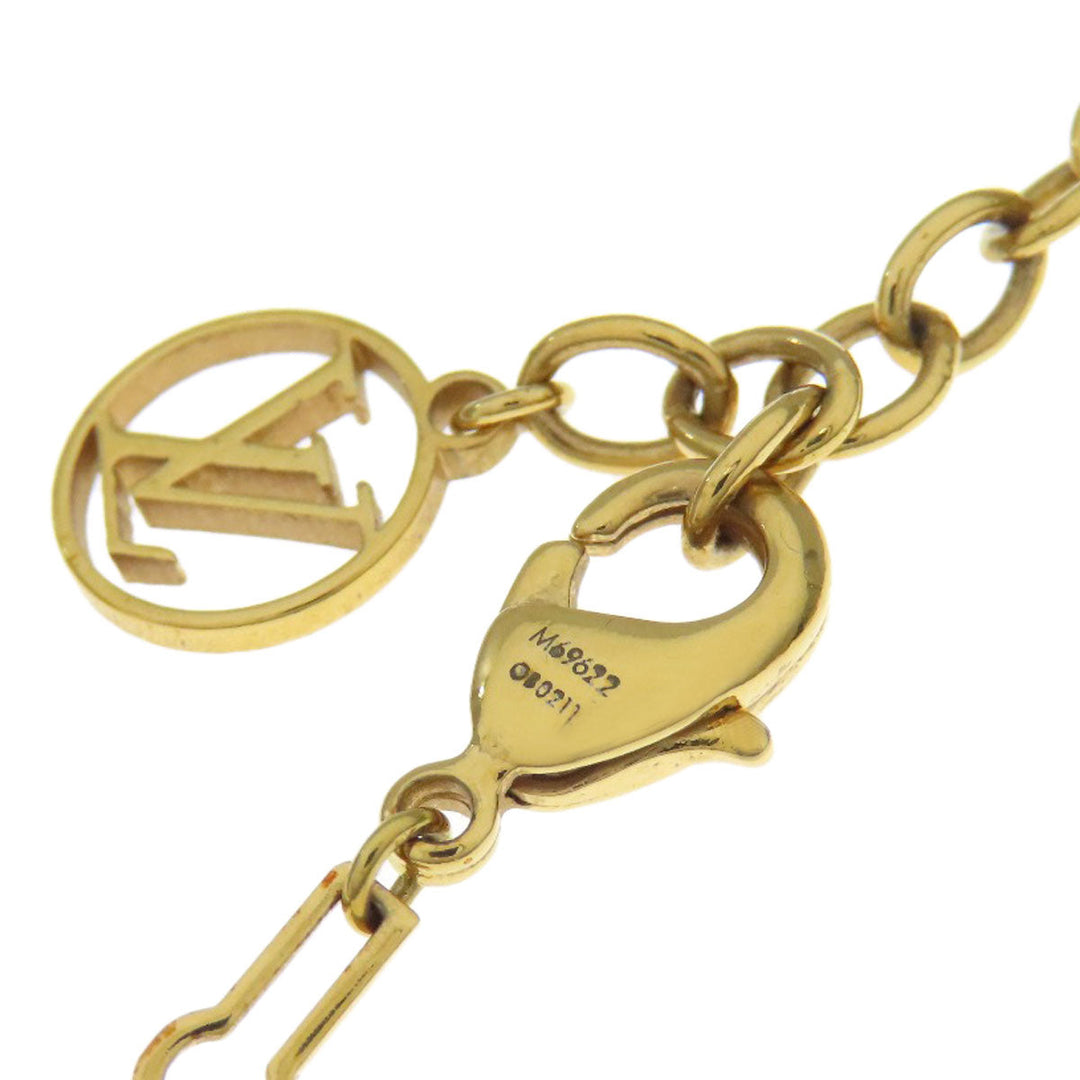 LOUIS VUITTON Necklace M69622 metallic gold Collier Forever Young Women Used Authentic