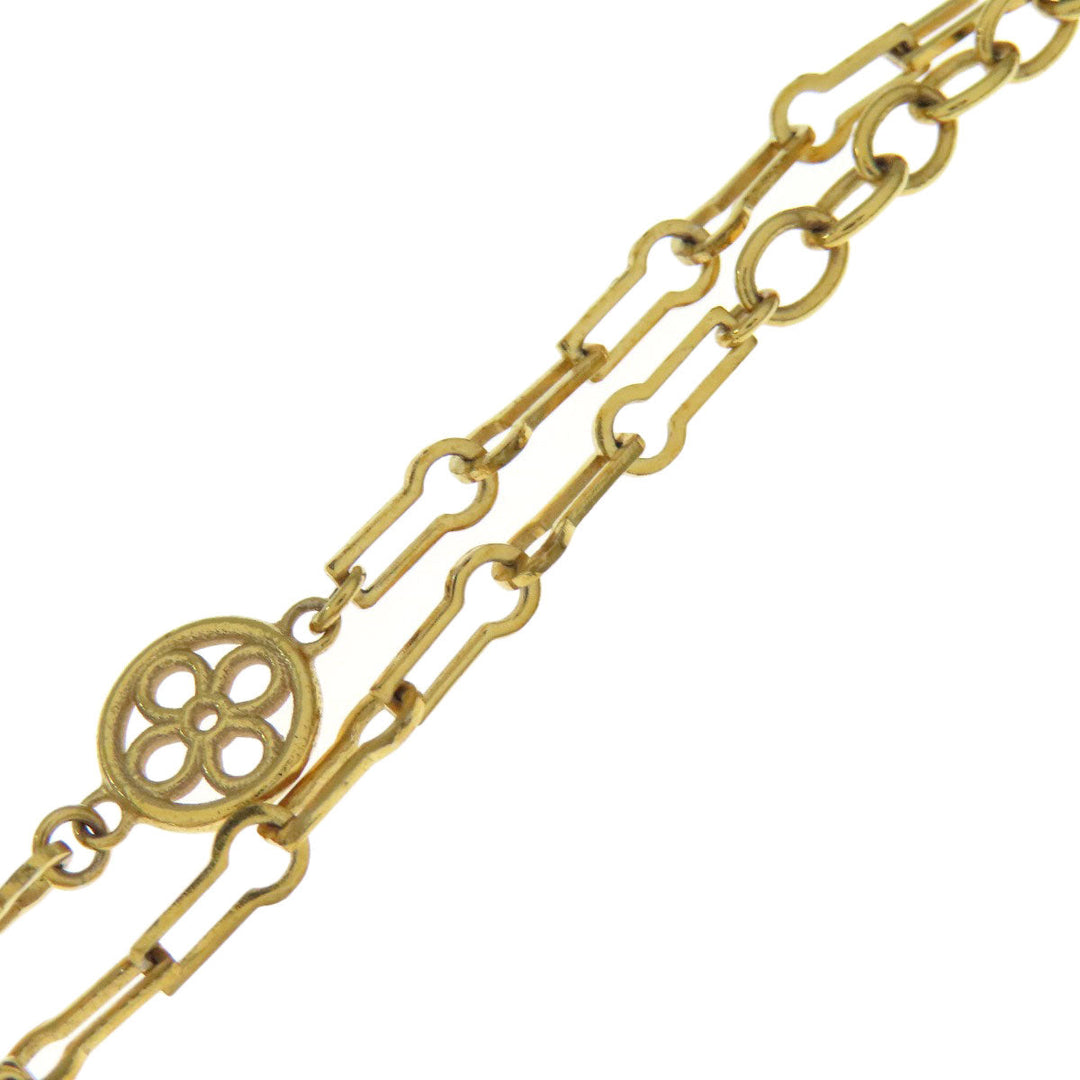 LOUIS VUITTON Necklace M69622 metallic gold Collier Forever Young Women Used Authentic