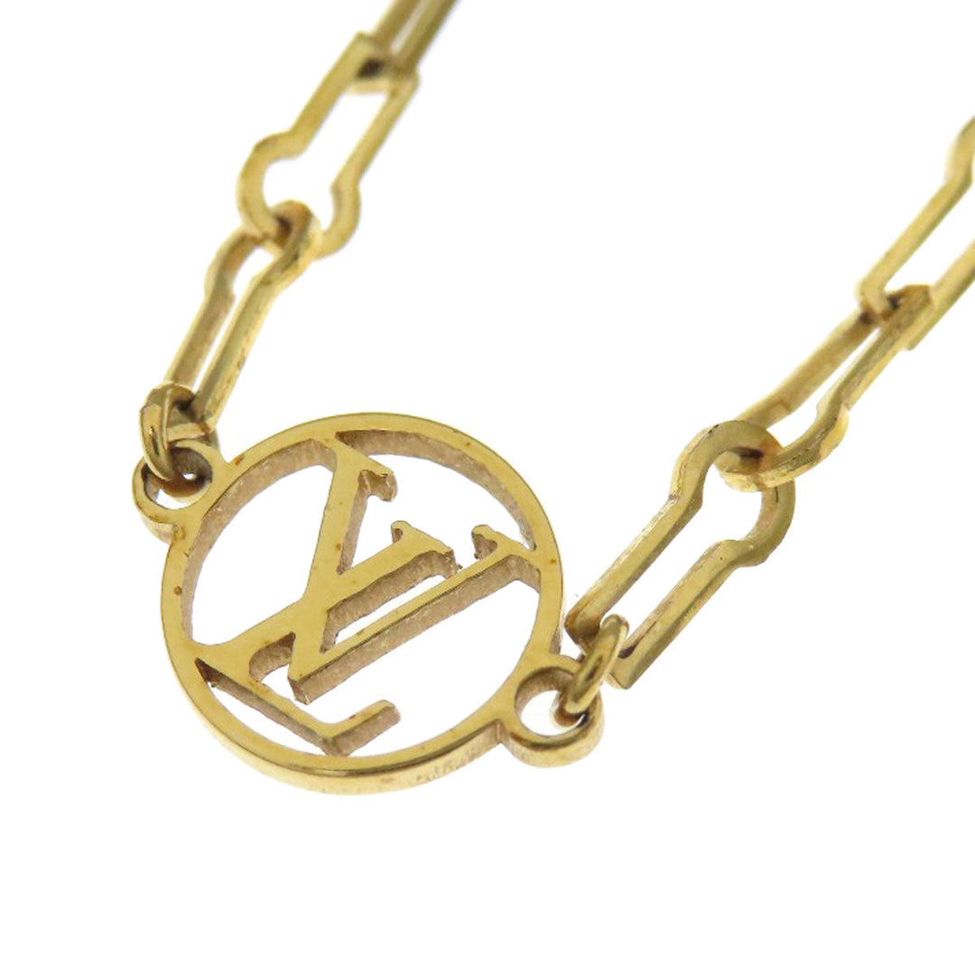 LOUIS VUITTON Necklace M69622 metallic gold Collier Forever Young Women Used Authentic