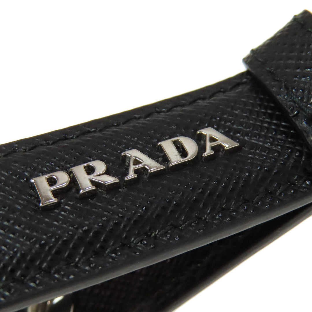 PRADA key ring 2PP68T Safiano black Key ring