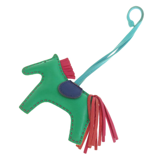 HERMES key ring Anyo Miro green Rodeo Charm PM Women Used Authentic