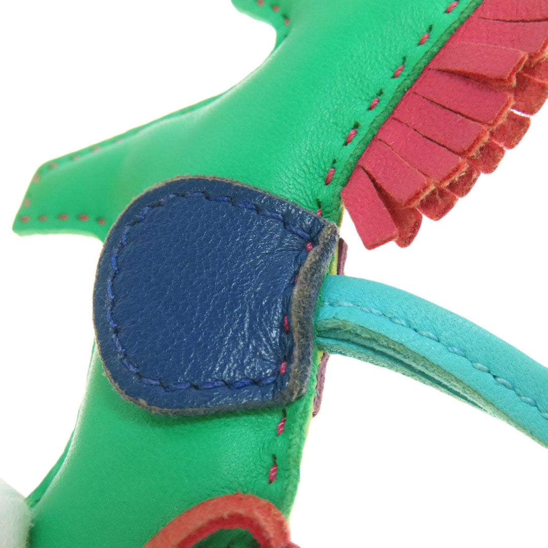 HERMES key ring Anyo Miro green Rodeo Charm PM Women Used Authentic